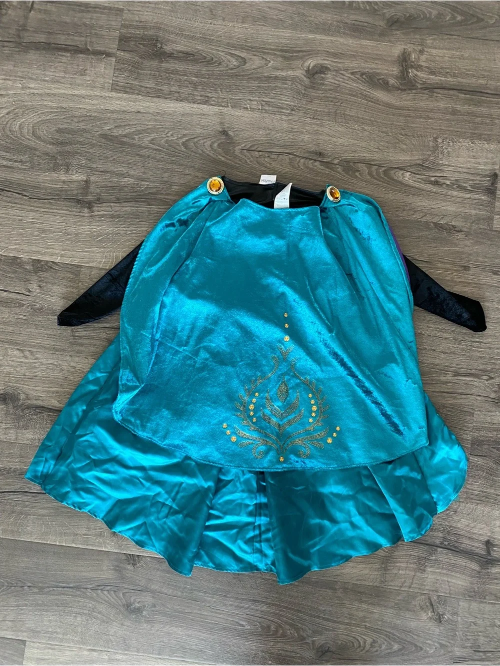 Disney Frozen Anna Teal, Black and Purple Princess Costume